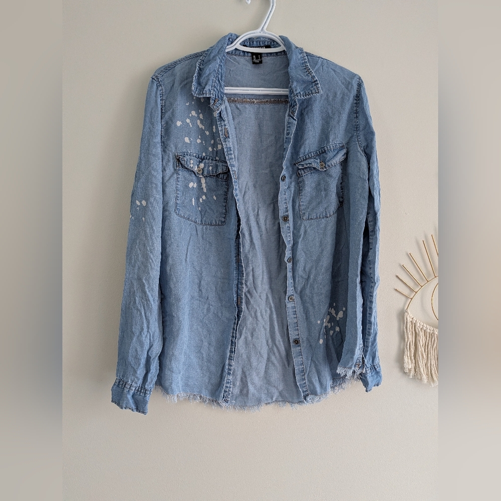 Streetwear Society Light Blue Denim Shirt